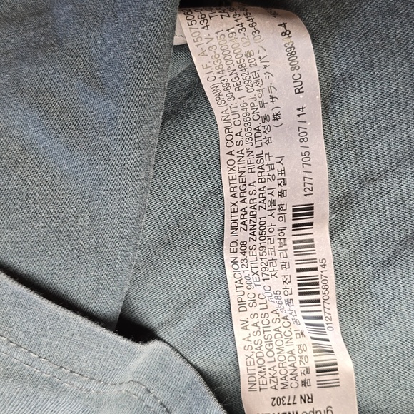 ZARA AC/DC Graphic Long Sleeve KIDS Shirt Size 13-14 - Picture 6 of 9